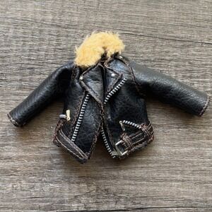 Bratz Boyz Doll 2003 Motorcycle Style Cade Faux Leather Jacket MGA